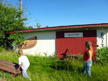 M-60 Drive-In Theatre - Snack Bar - Photo From Water Winter Wonderland (newer photo)